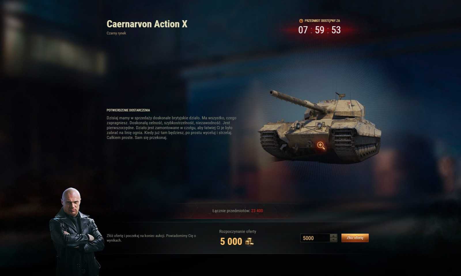 Černý trh: 🇬🇧 Caernarvon AX - aukce