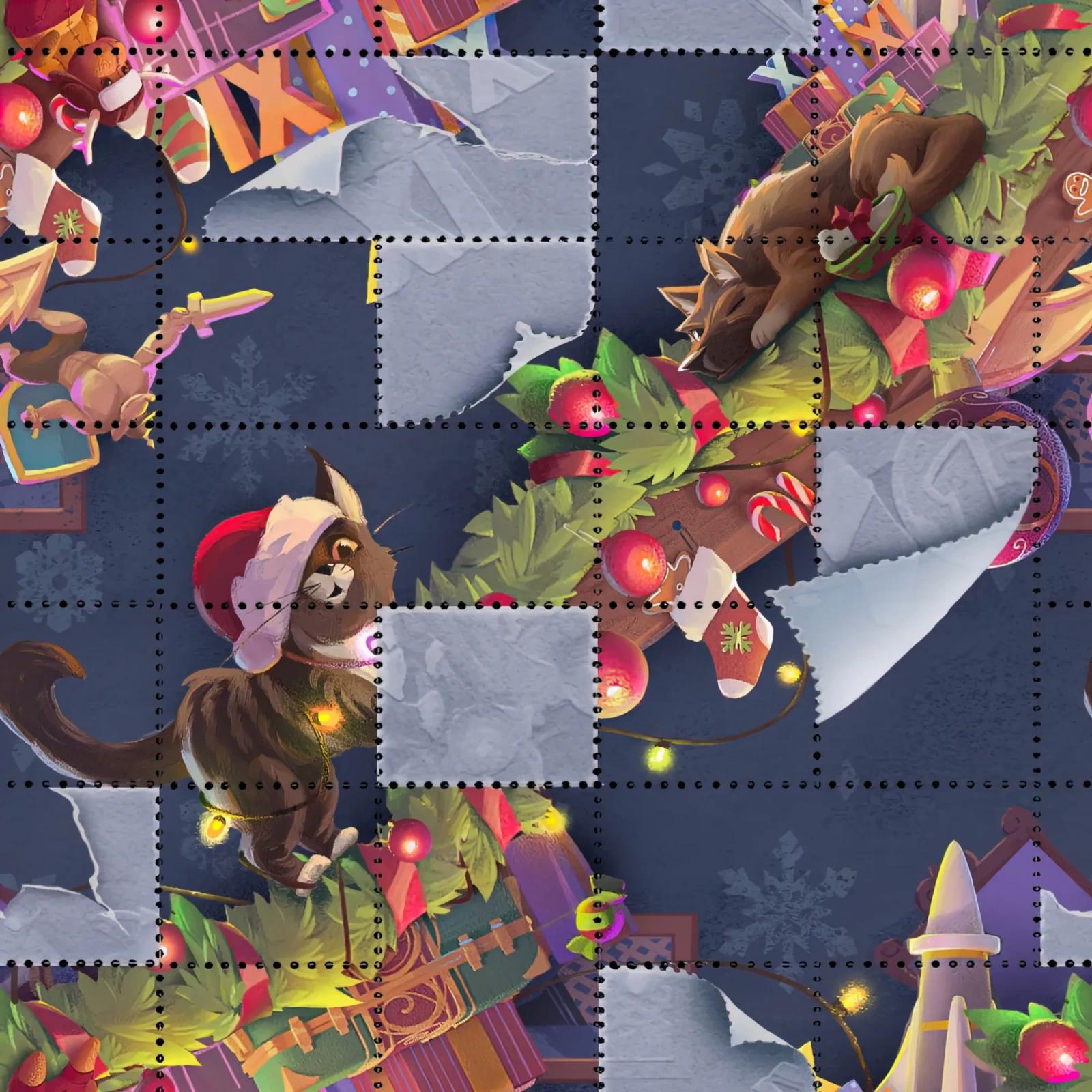 Novoroční kalendář 2025-2026 ve 2D grafickém stylu ve hře World of Tanks