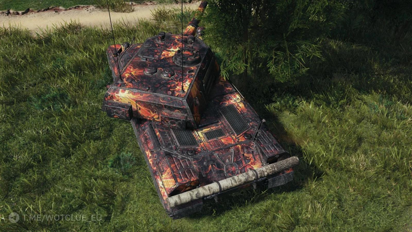 2D styl „Ukované v plamenech“ z aktualizace 2.2 hry World of Tanks