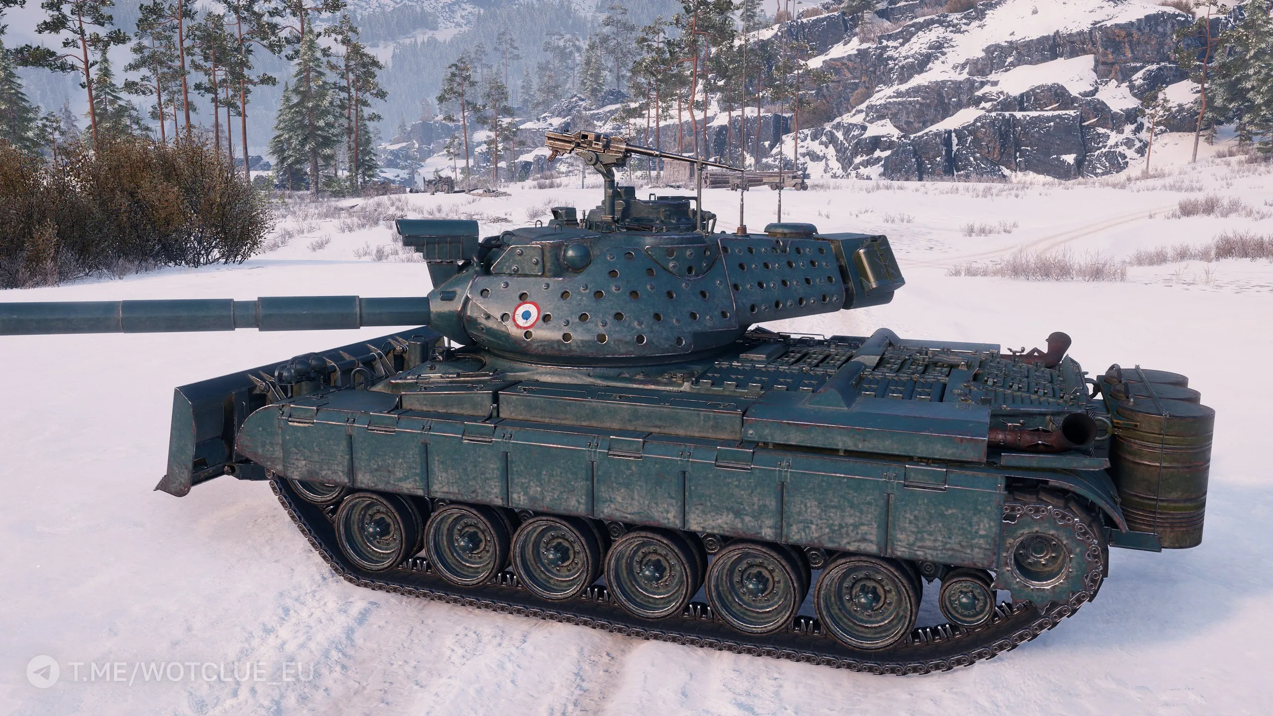 Fotky stroje M47 Chevalier z bojiště supertestu