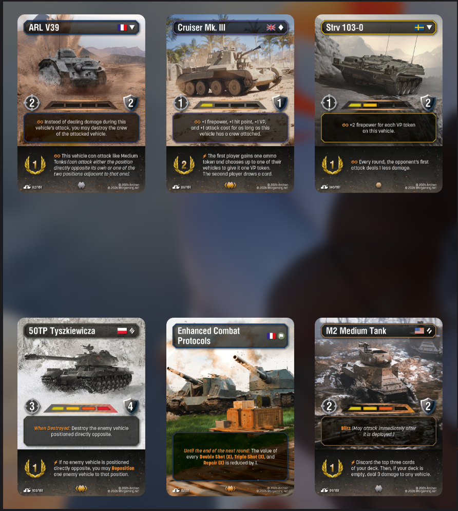 Karetní hra World of Tanks - rozšíření karet i zábavy