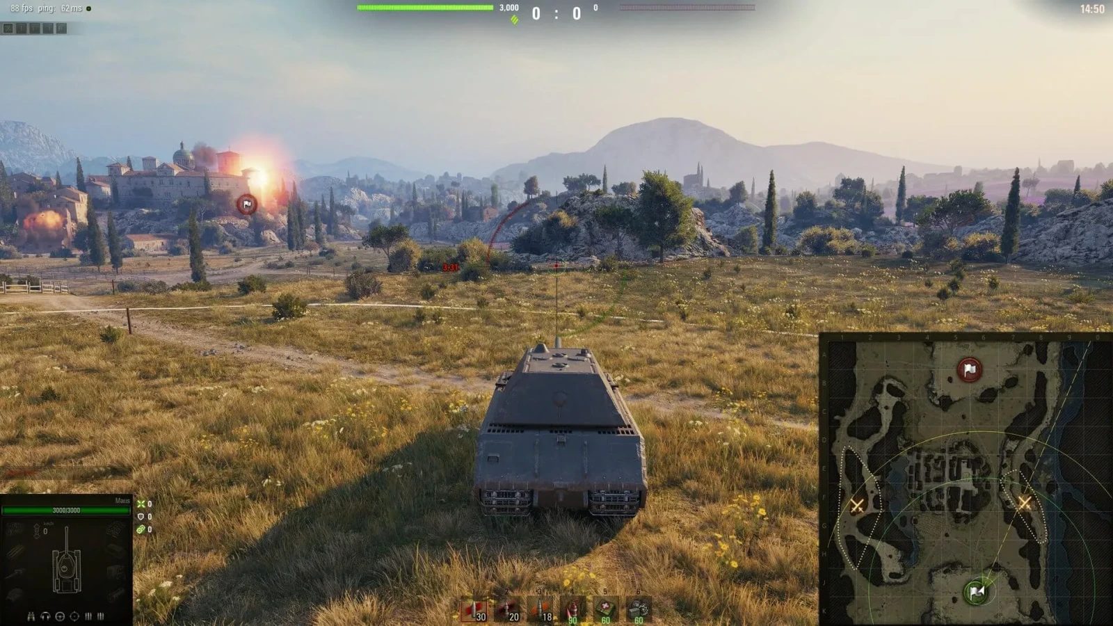 Tipy pro výběr směru v aktualizaci 2.2.1 hry World of Tanks