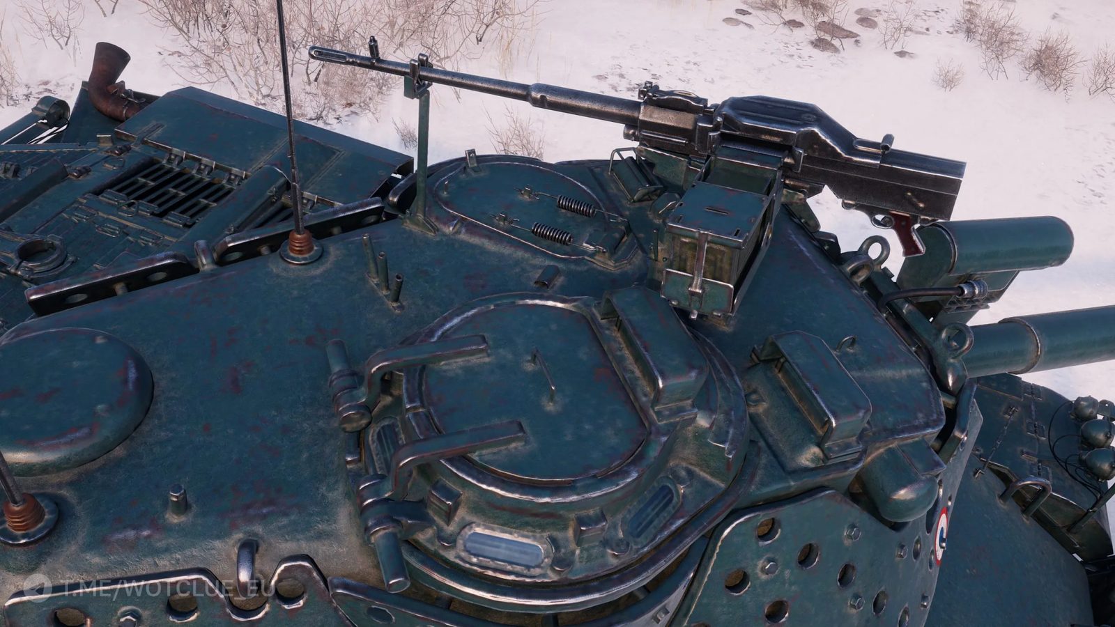 Fotky stroje M47 Chevalier z bojiště supertestu