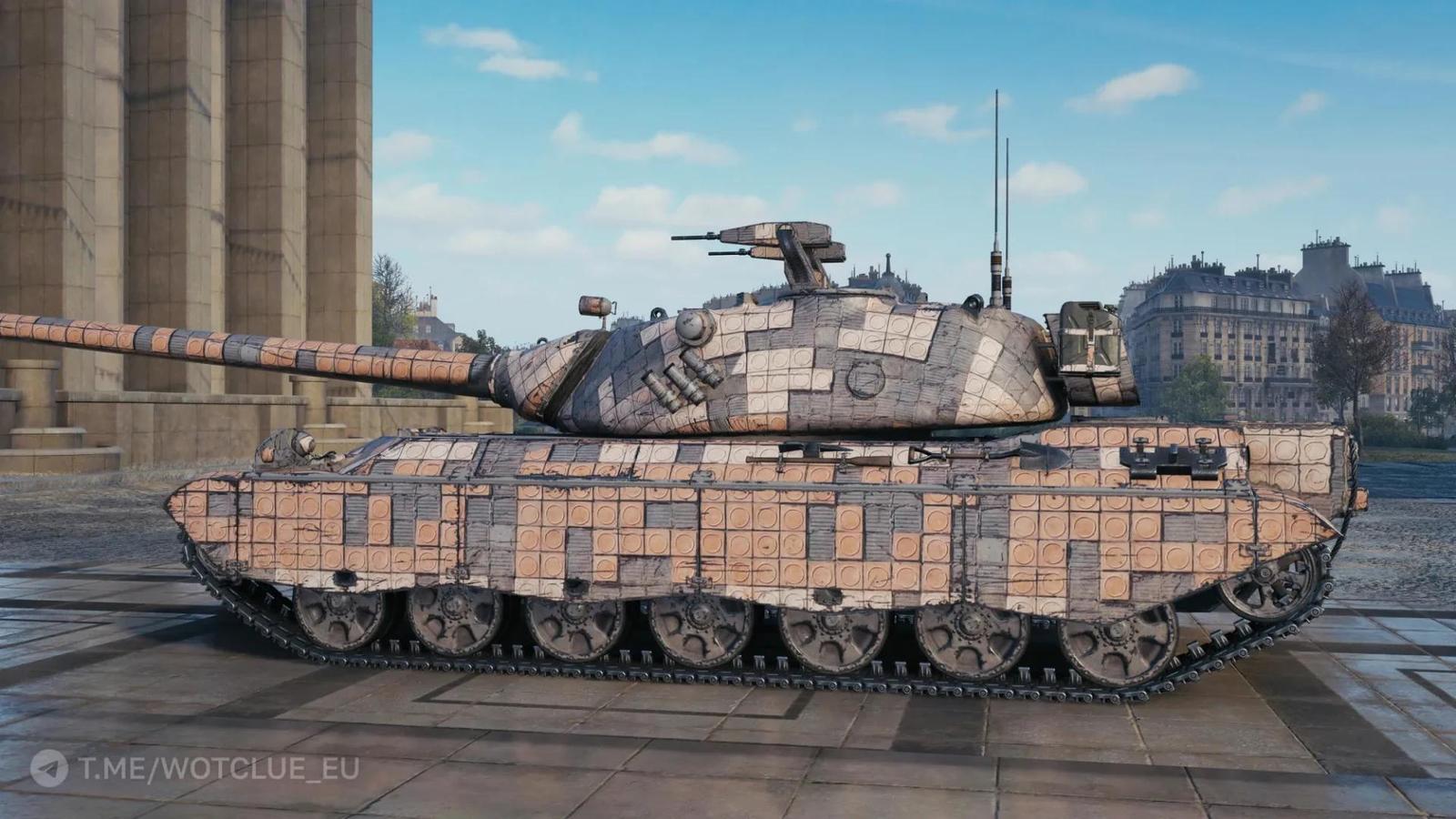 2D styl „Vápencové brnění“ z aktualizace 2.2 hry World of Tanks