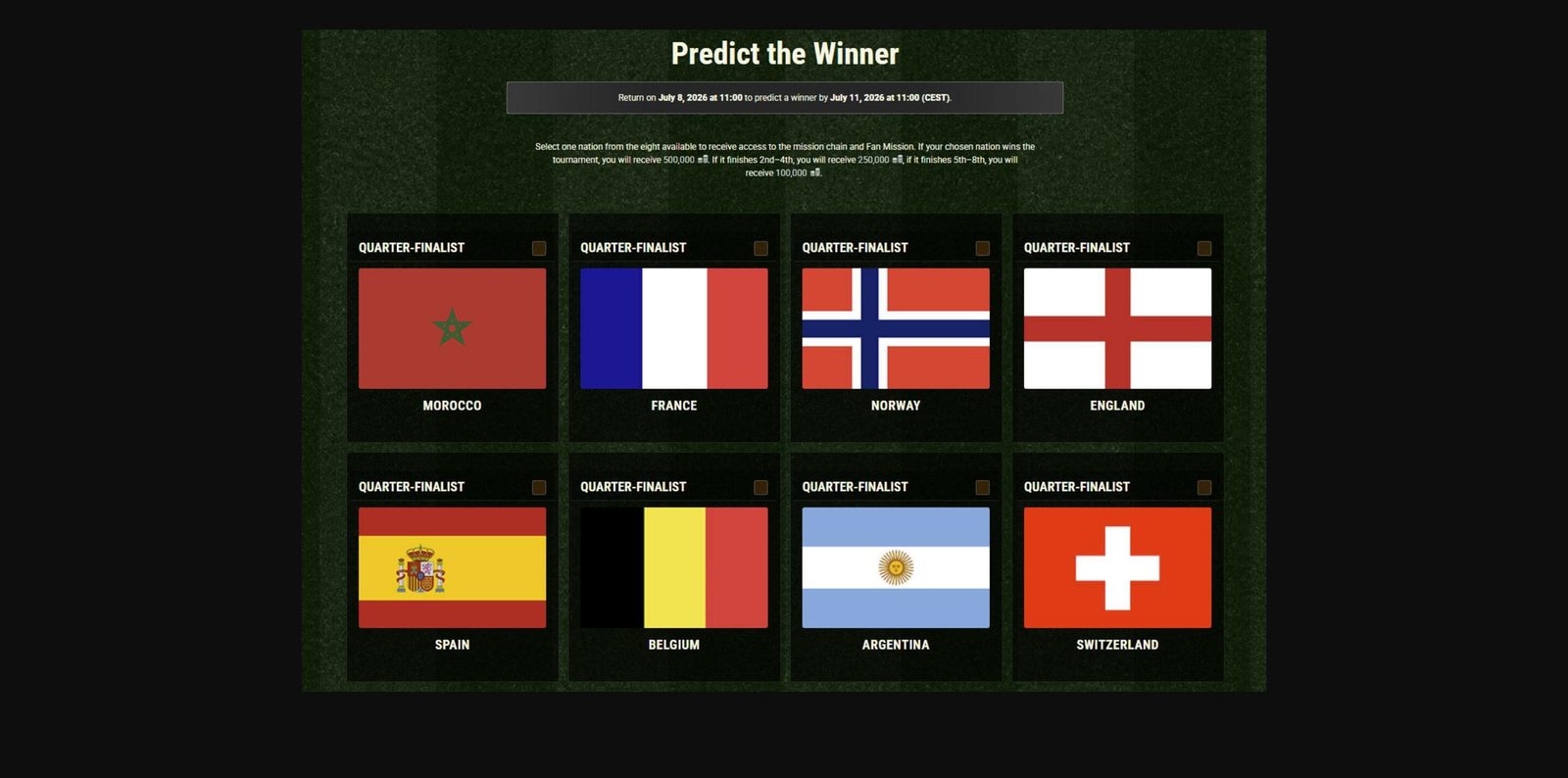 Road to Glory rozdává kredity ve WoT