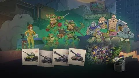 TMNT se vrací zpět do World of Tanks s posádkami a 3D styly