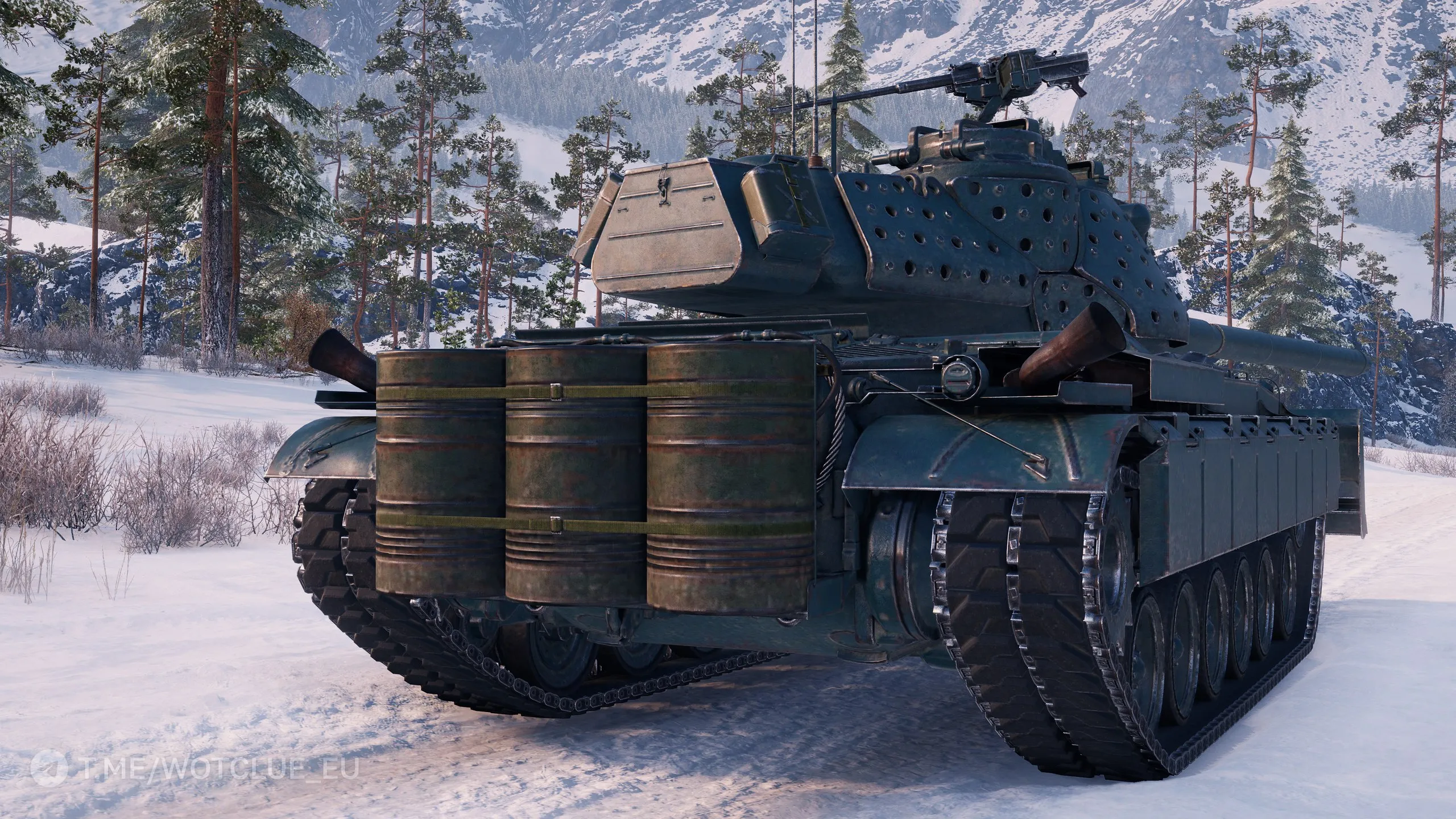 Fotky stroje M47 Chevalier z bojiště supertestu