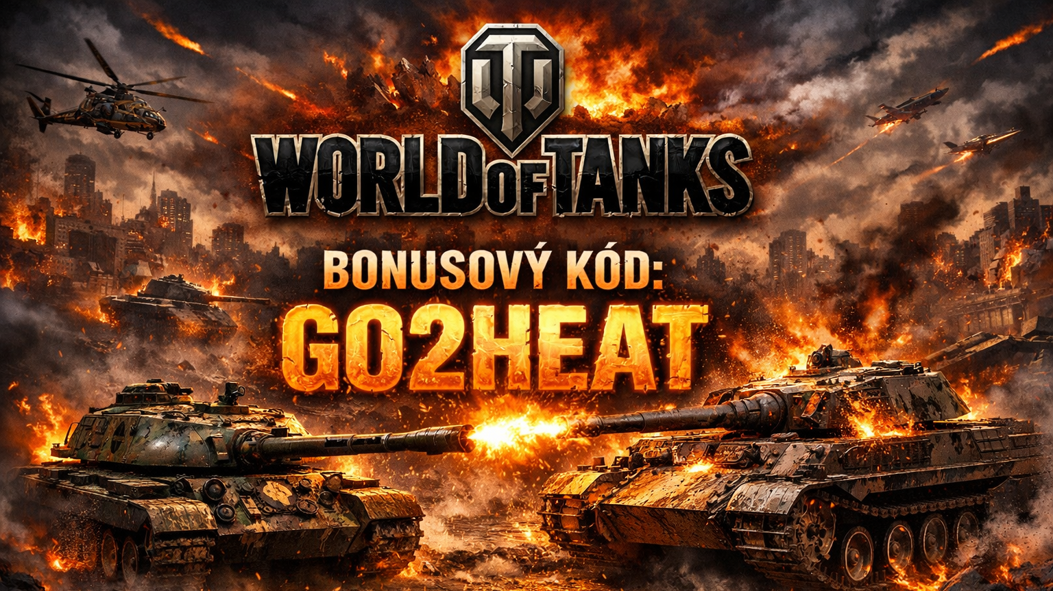 Bonusový kód GO2HEAT přidá kredity a booster do WoT: HEAT