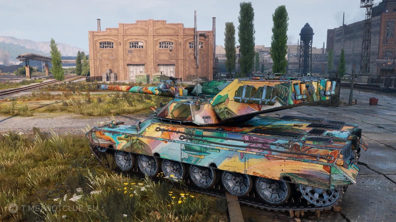 2D umělecký styl Nočních her ve World of Tanks