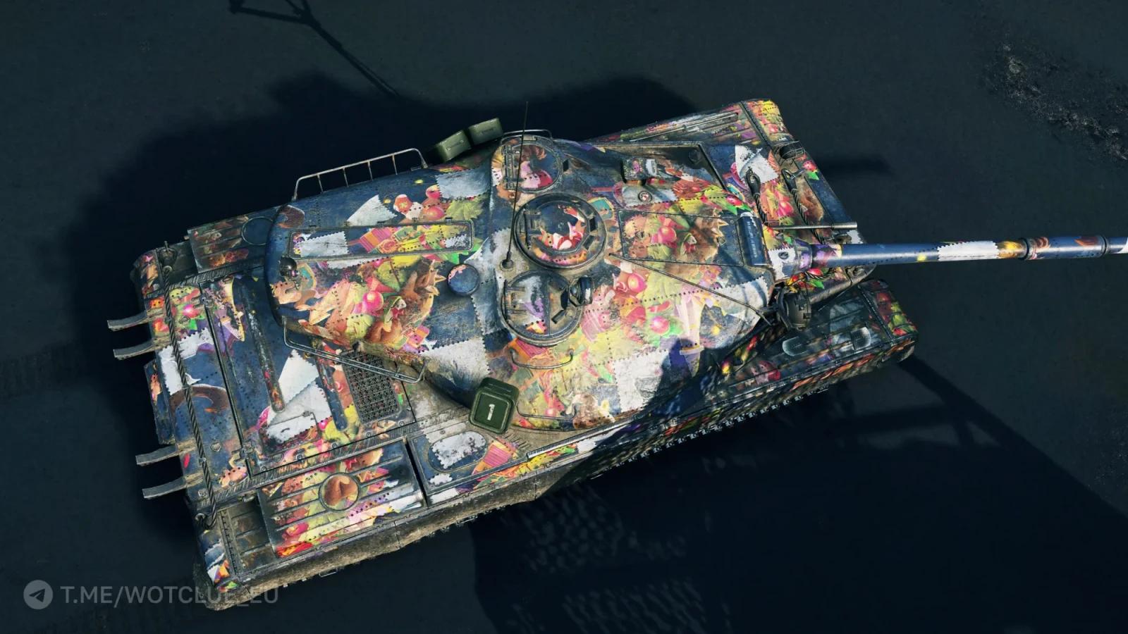 Novoroční kalendář 2025-2026 ve 2D grafickém stylu ve hře World of Tanks