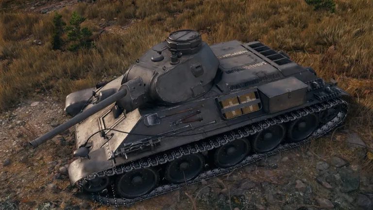 Pz.Kpfw. T-34-747 (r) ukazuje německou verzi ukořistěné T-34