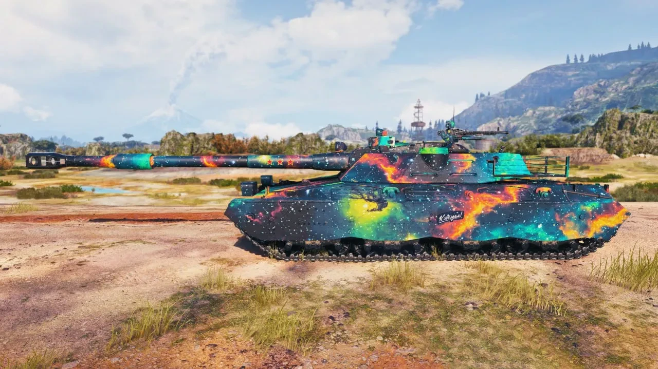 2D grafický styl „Vzdálená mlhovina“ z 19. sezóny Battle Passu ve hře 