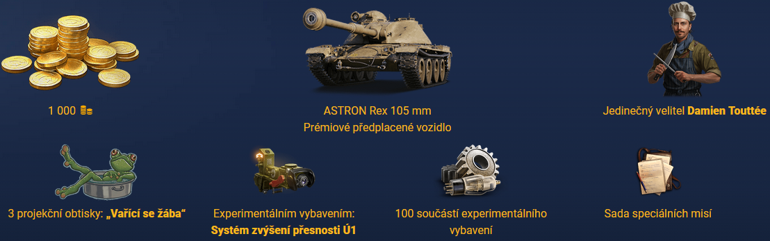 Boosteroid únor 2026: ASTRON Rex, 1000 goldů a mise navíc