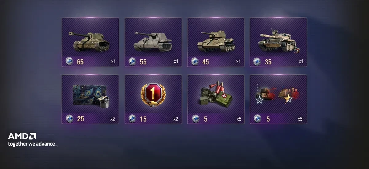 Obchod s tokeny AMD: Velké odměny ve 4. sezóně World of Tanks