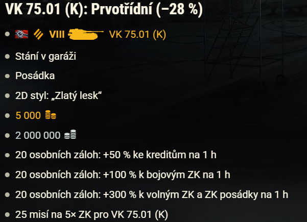 Speciální balíčkový týden: Prémiový tank 59-Patton