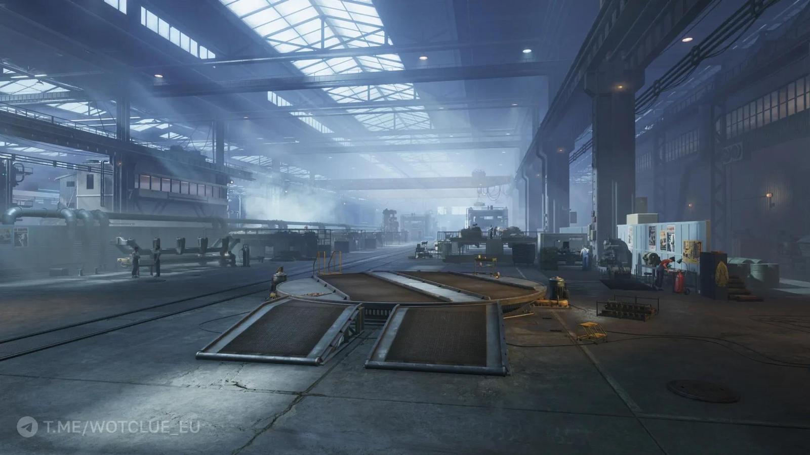 Průlet a hudba nového hangáru z aktualizace 2.0 ve World of Tanks