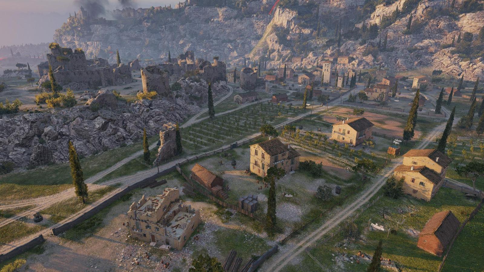 Testované změny mapy Doly