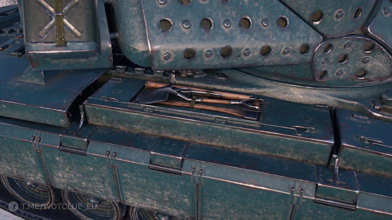 Fotky stroje M47 Chevalier z bojiště supertestu