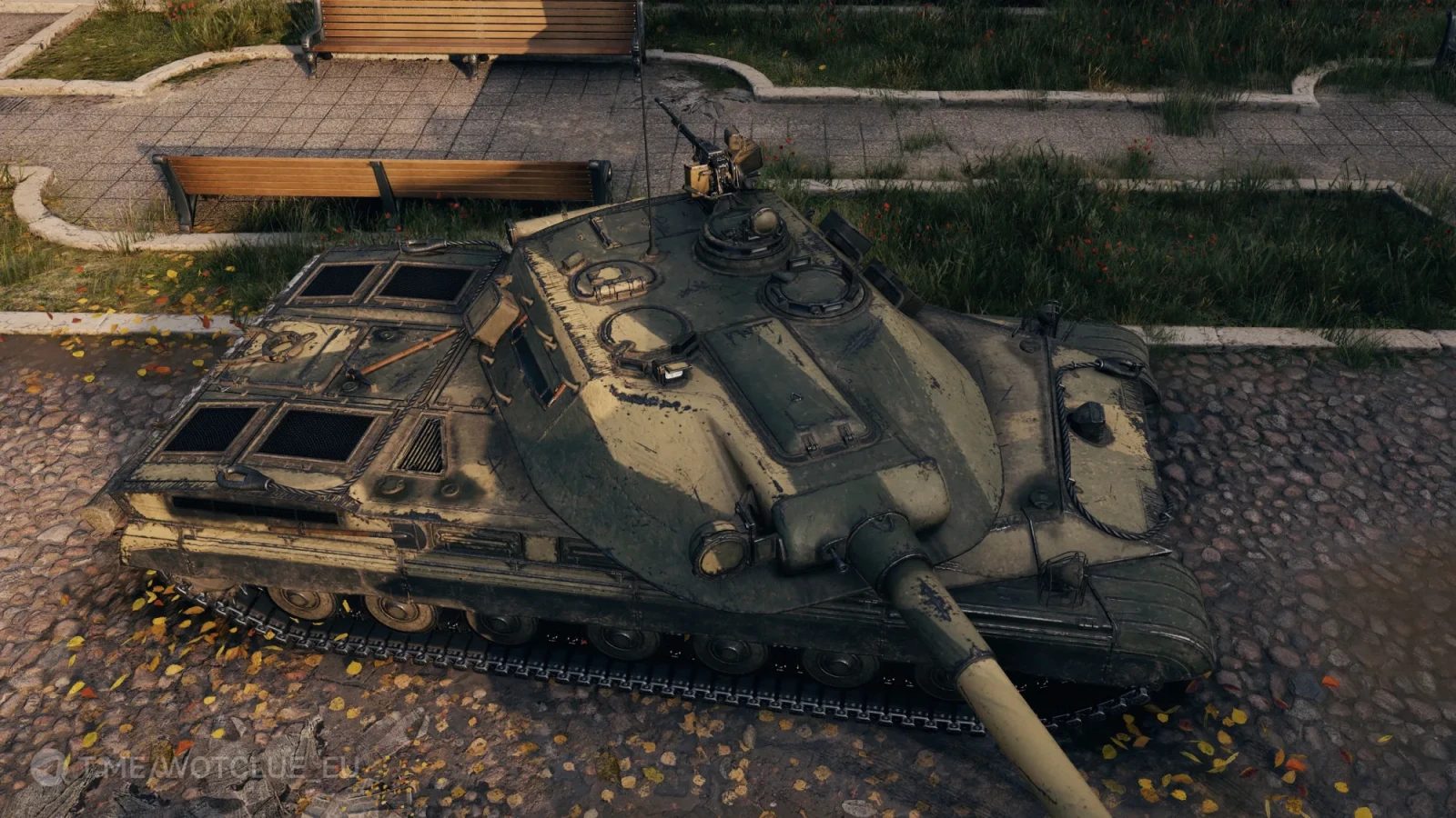 Historický 2D styl Khaki Stripes z aktualizace World of Tanks 2.2.1