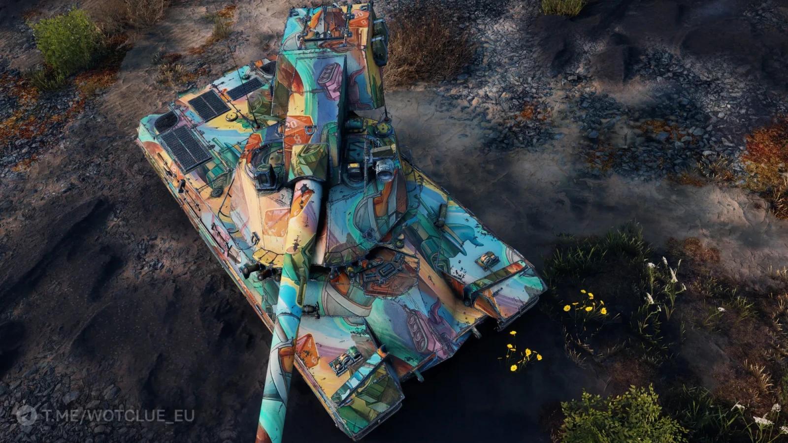 2D umělecký styl Nočních her ve World of Tanks