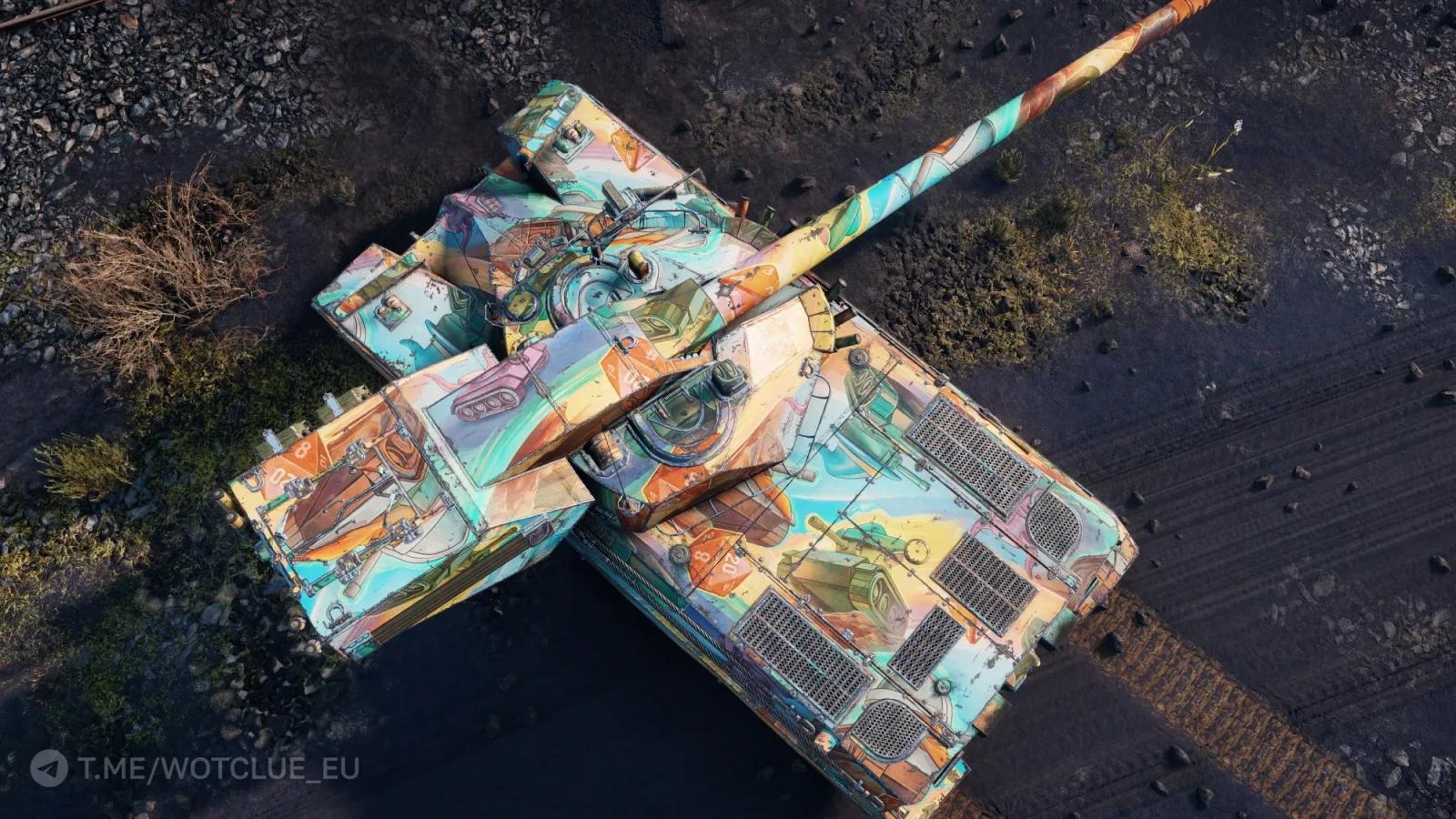 2D umělecký styl Nočních her ve World of Tanks