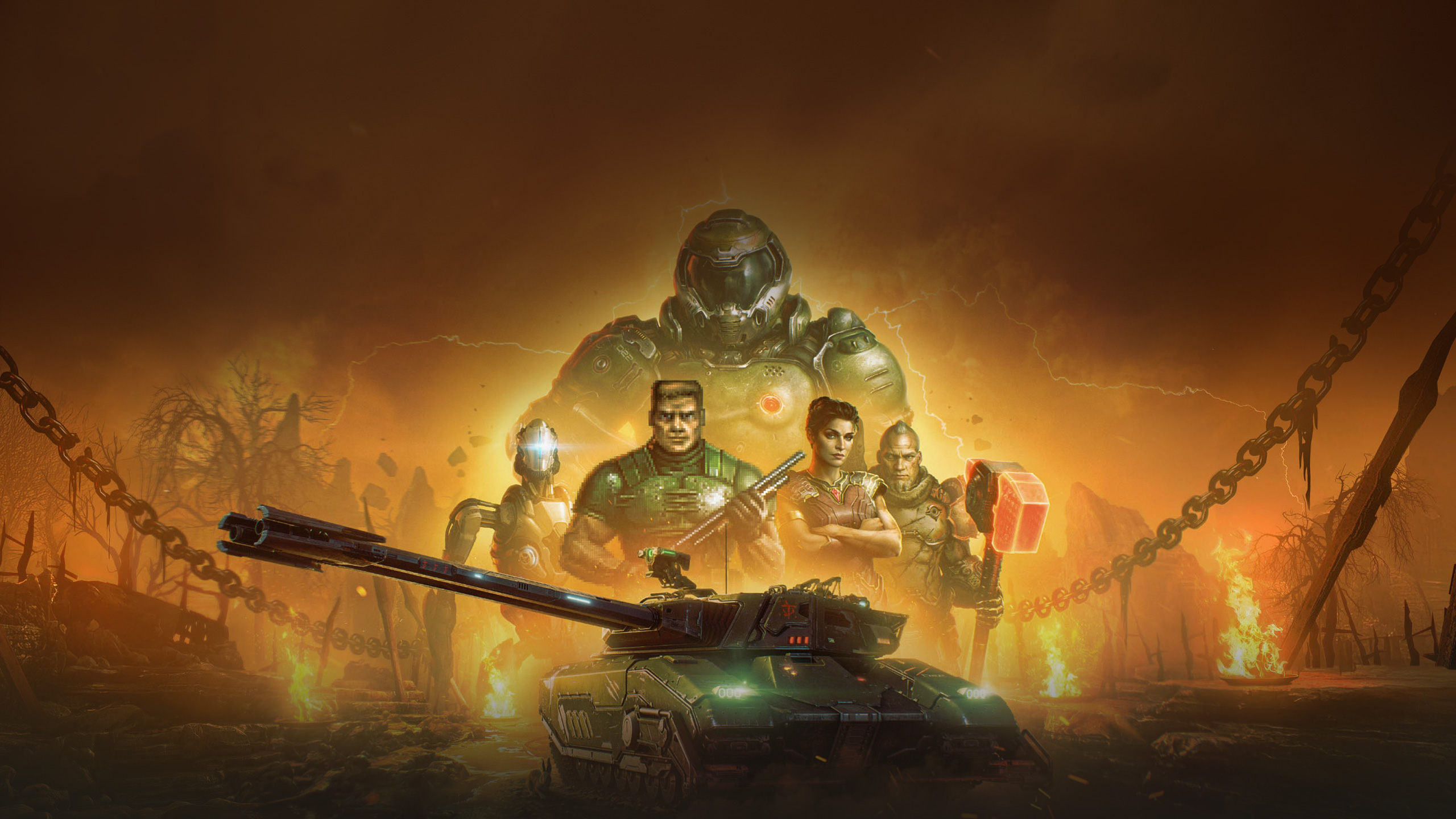 DOOM přináší do World of Tanks deset nových 3D doplňků