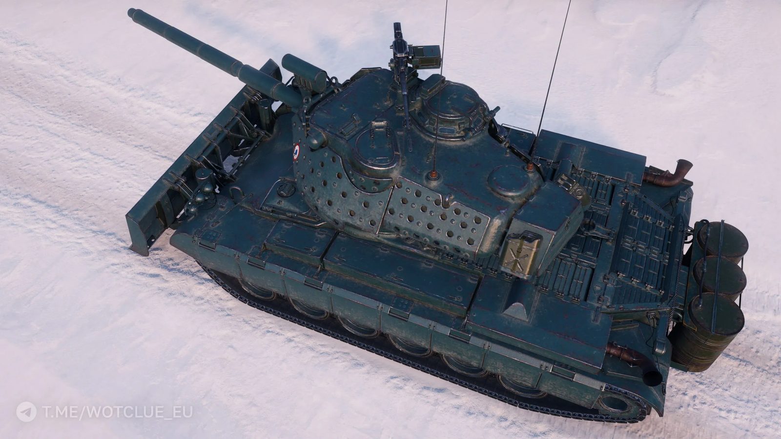 Fotky stroje M47 Chevalier z bojiště supertestu