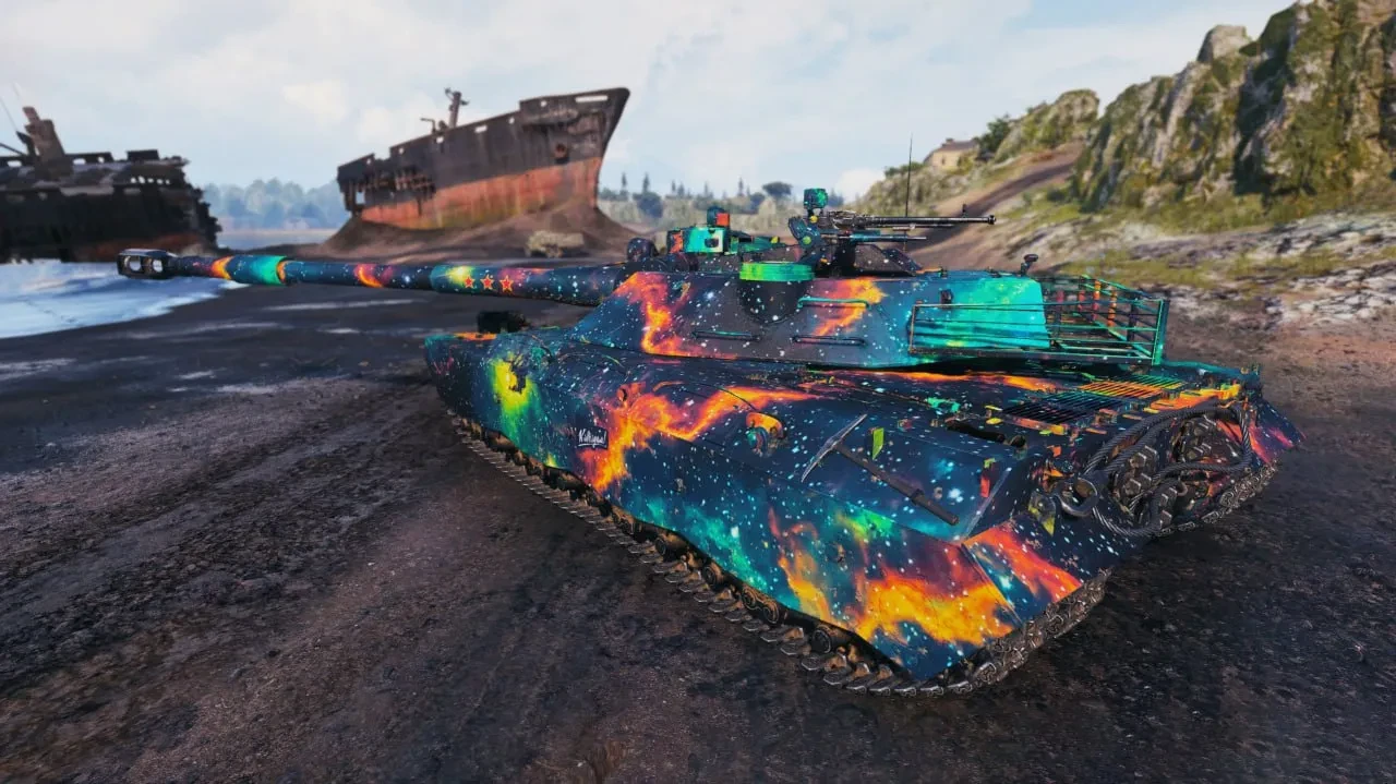 2D grafický styl „Vzdálená mlhovina“ z 19. sezóny Battle Passu ve hře 