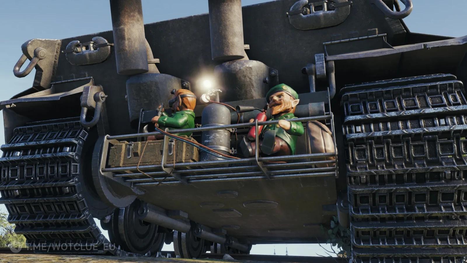 3D objekt „Elektroda a autogenní hořák“ ve hře World of Tanks