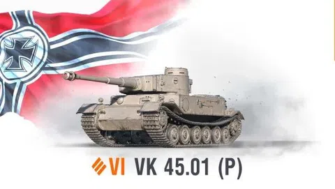 Supertest přivádí nový německý těžký tank VK 45.01 (P)