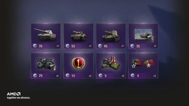 AMD OLS Token Shop ve WoT rozdá tanky i další odměny